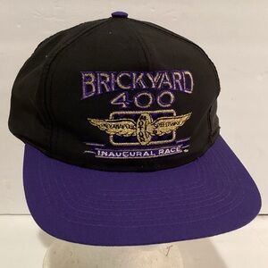 Vintage competitors Brickyard 400 International Speedway inaugural race Hat
